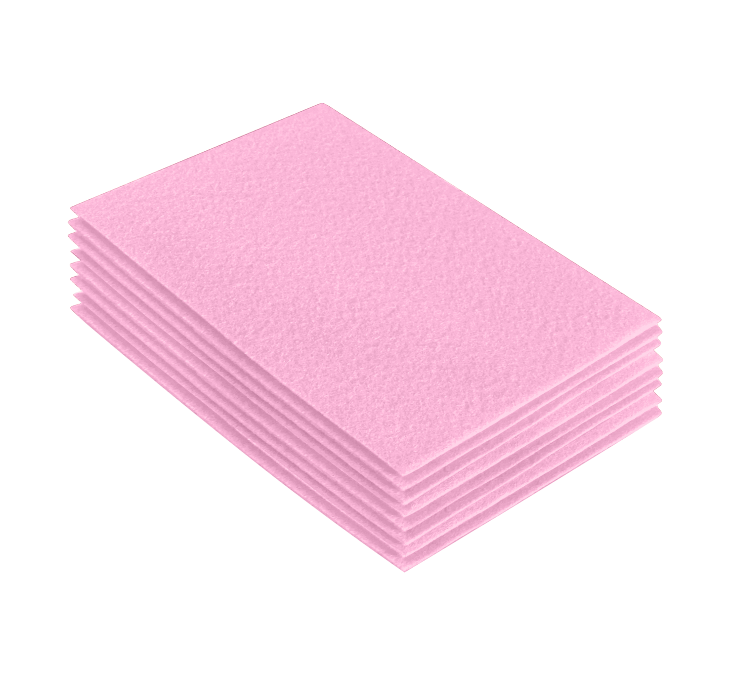 FabricLA Acrylic Felt 9"X12" Sheet Packs | Baby Pink