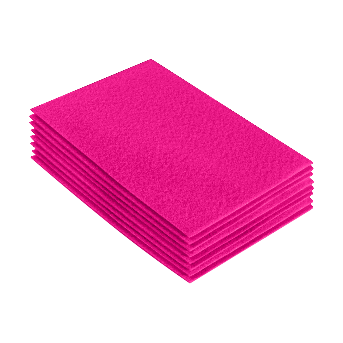 FabricLA Acrylic Felt 9"X12" Sheet Packs | Neon Pink