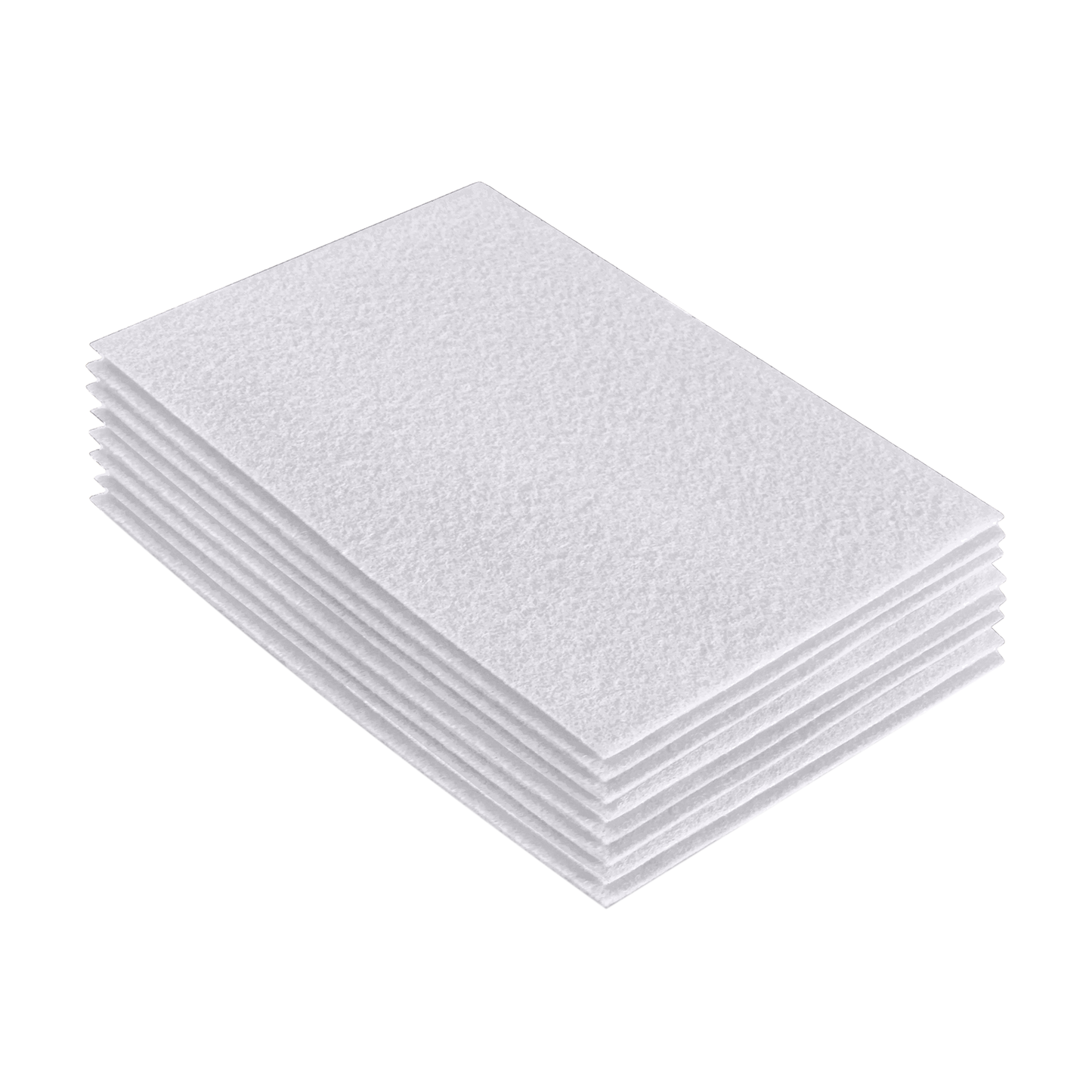 FabricLA Acrylic Felt 9"X12" Sheet Packs | White