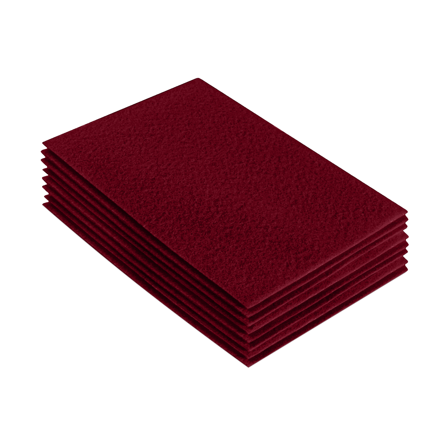 FabricLA Acrylic Felt 9"X12" Sheet Packs | Dark Red