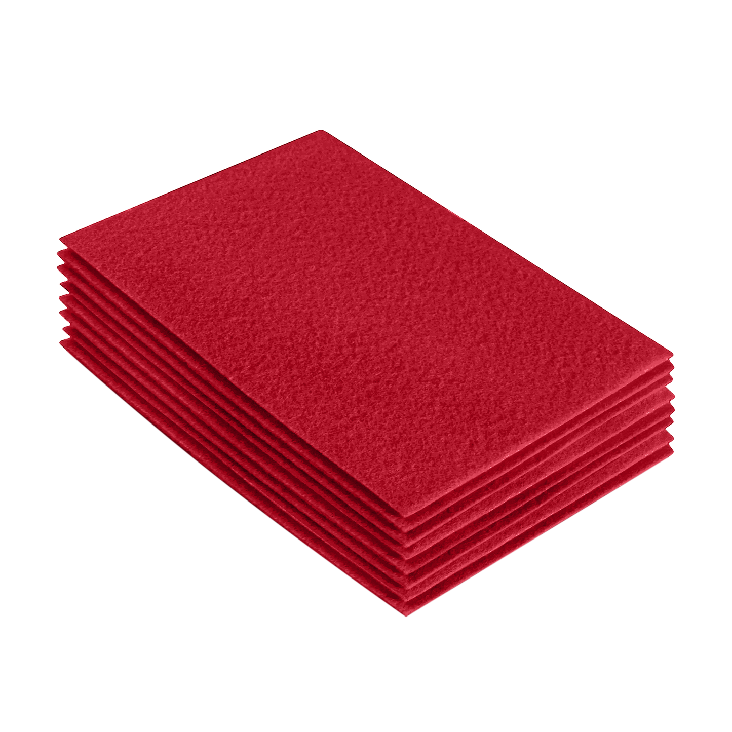 FabricLA Acrylic Felt 9"X12" Sheet Packs | Red