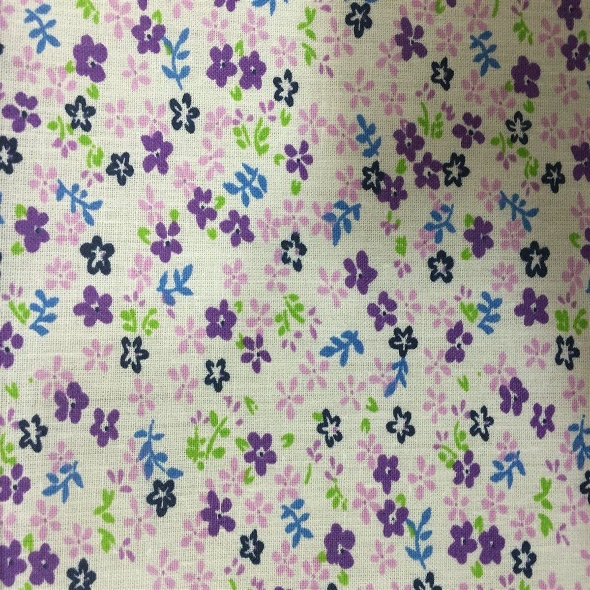 Small Floral Print Poly Cotton Fabric