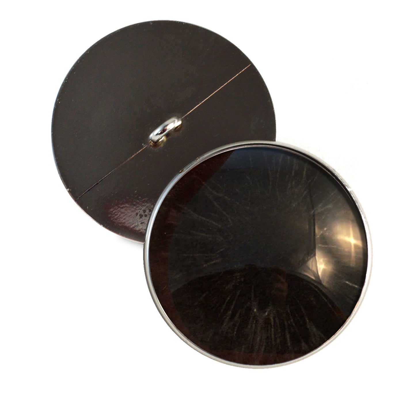 All Black Horror Sew-On Button Glass Eyes