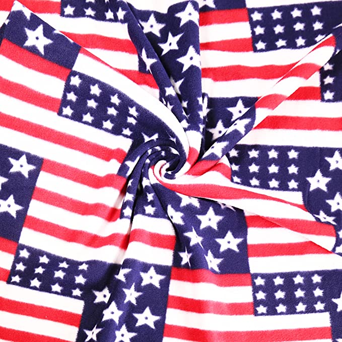 Fleece Fabric By The Yard | American Flag