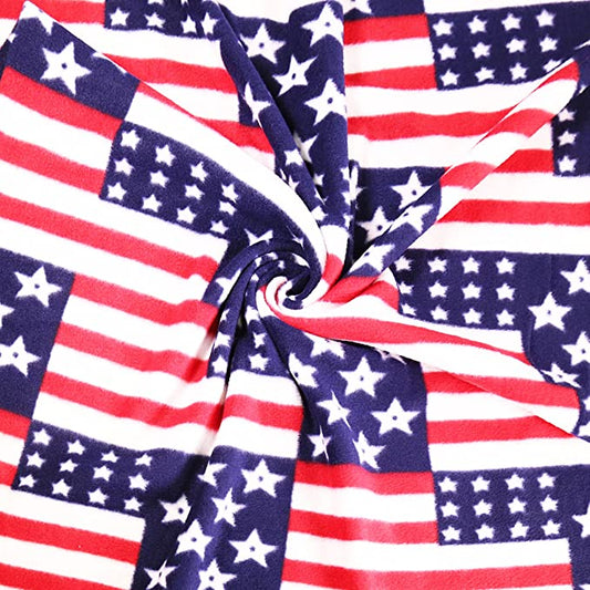 Fleece Fabric By The Yard | American Flag
