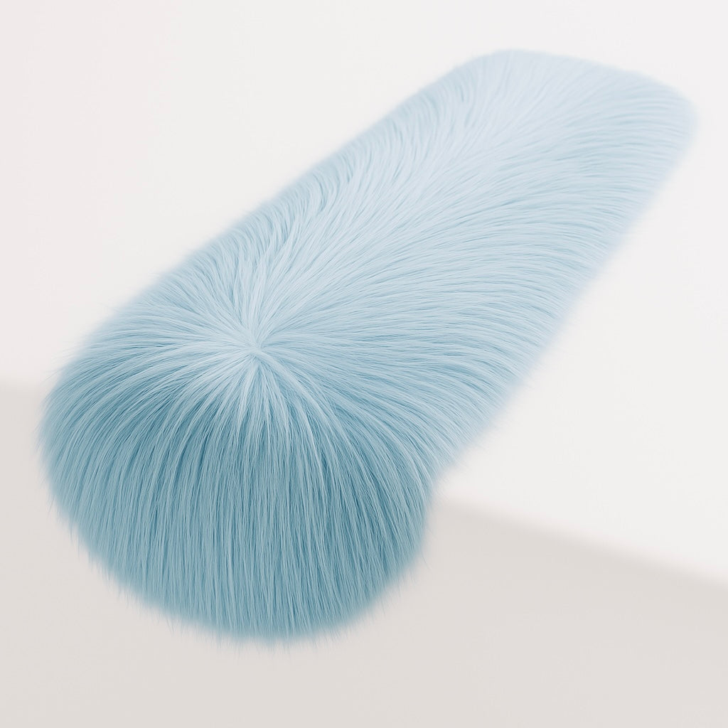 Faux Fur Table Runners – Elegant Decor for Every Occasion - Baby Blue