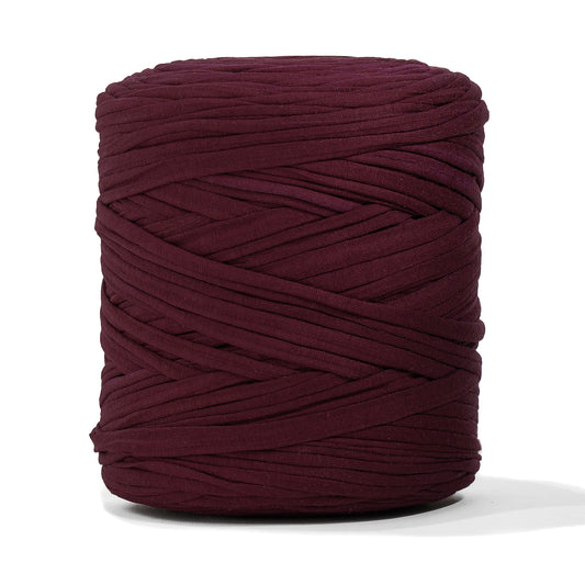 Recycled T-Shirt Fabric Yarn - Burgundy Color