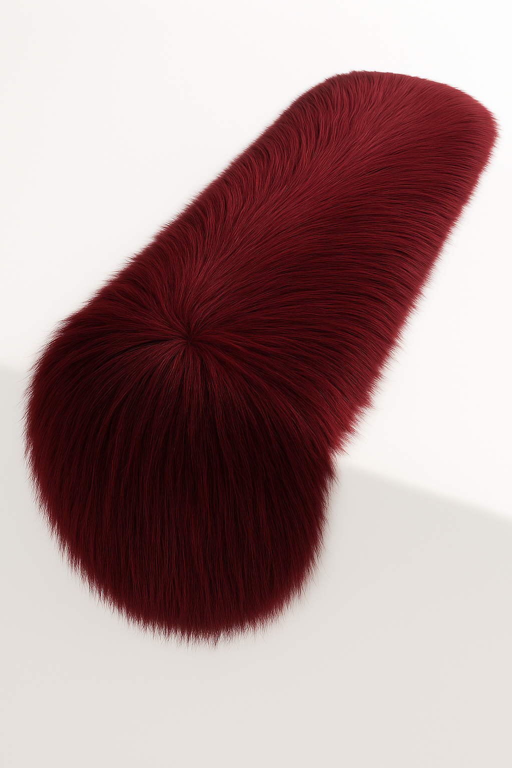 Faux Fur Table Runners – Elegant Decor for Every Occasion - Burgundy