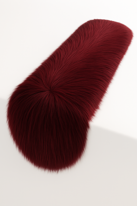 Faux Fur Table Runners – Elegant Decor for Every Occasion - Burgundy