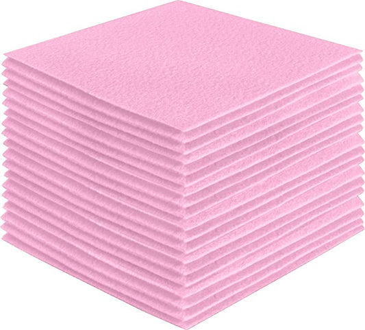 FabricLA Acrylic Felt Craft Sheet Packs – Baby Pink | Soft 100% Acrylic Felt Sheets for DIY & Crafts