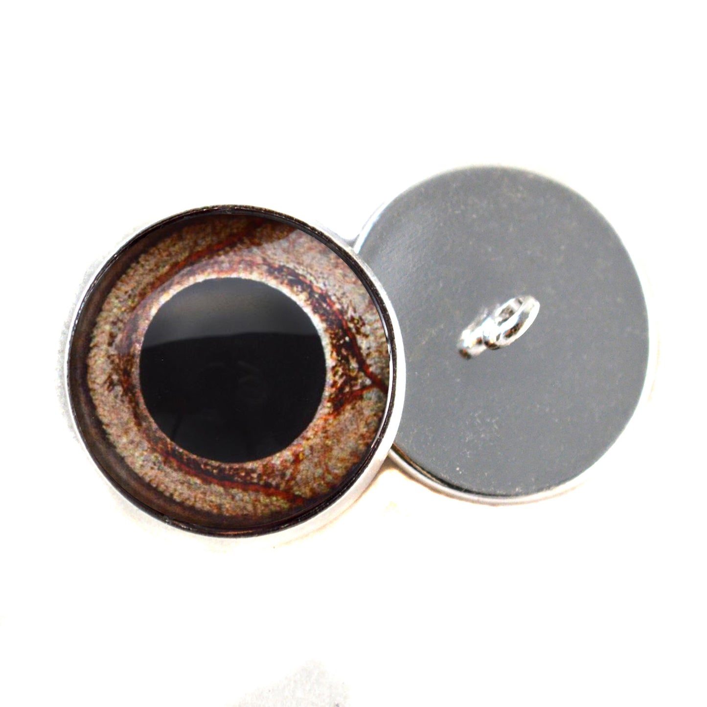 Bearded Dragon Inspired Sew-On Button Glass Eyes