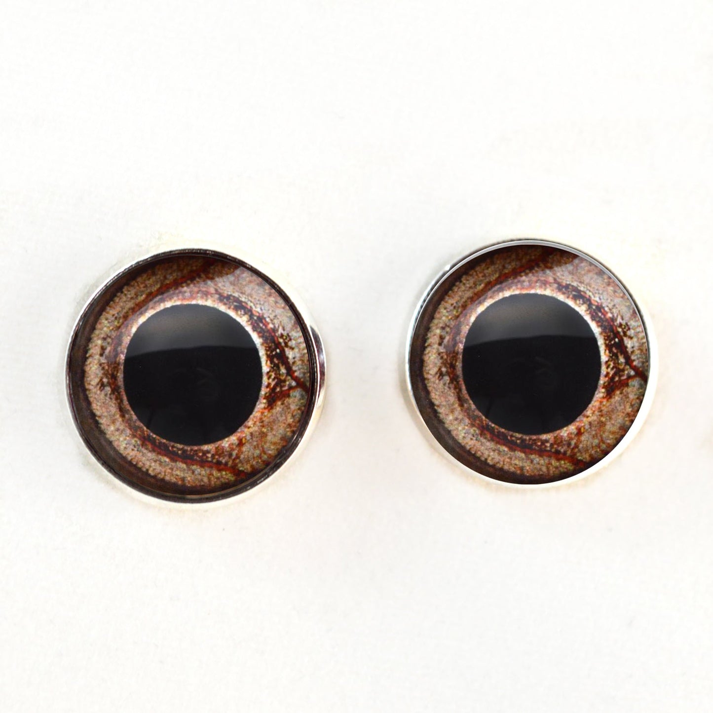 Bearded Dragon Inspired Sew-On Button Glass Eyes