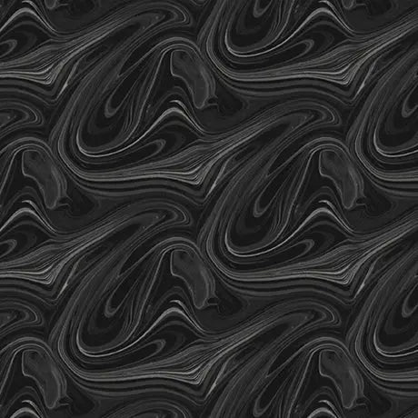 Black Marble Virtuoso Cotton 44"/45" Fabric Per Yard