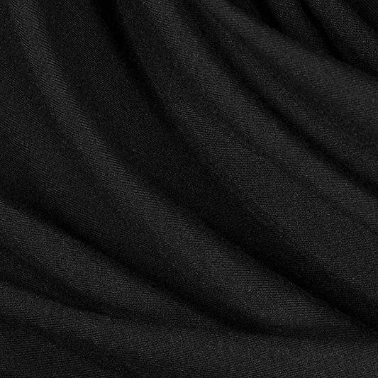 Rayon Spandex Jersey Knit Fabric – Black | 60" Wide, 240 GSM, 4-Way Stretch – By the Yard | FabricLA