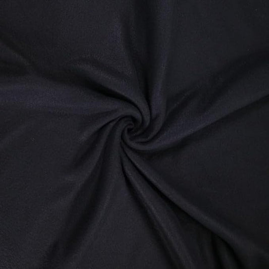 Anti-Pill Polar Fleece Fabric by the Yard – Black (60", 280 GSM)
