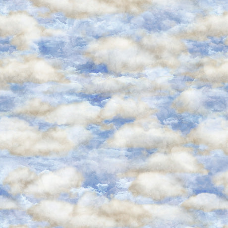 Blue Flying High Cotton Wideback Fabric per yard - ( 1 Yard Pack )