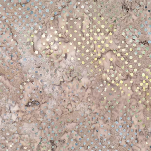 Brown Taupe Diamond Dots Cotton 44"/45" Fabric Per Yard