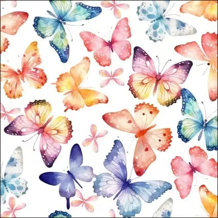 Butterfly Fantasy Butterflies Cotton 44"/45" Fabric Per Yard