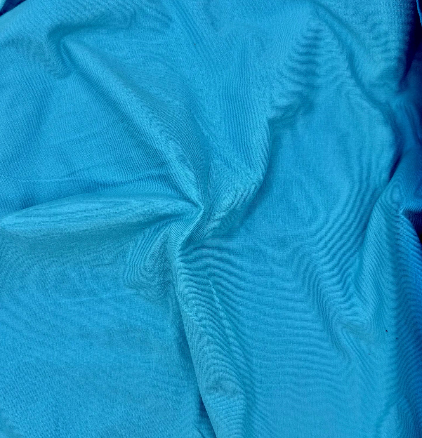 FabricLA 10 oz Cotton Spandex Jersey Knit Fabric – 4-Way Stretch | Aqua