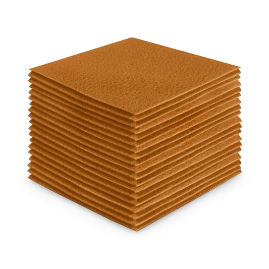 FabricLA Acrylic Felt Craft Sheet Packs – Camel | Soft 100% Acrylic Felt Sheets for DIY & Crafts