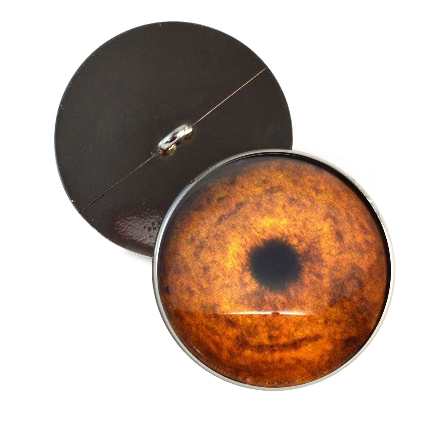 Cheetah Inspired Sew-On Button Glass Eyes