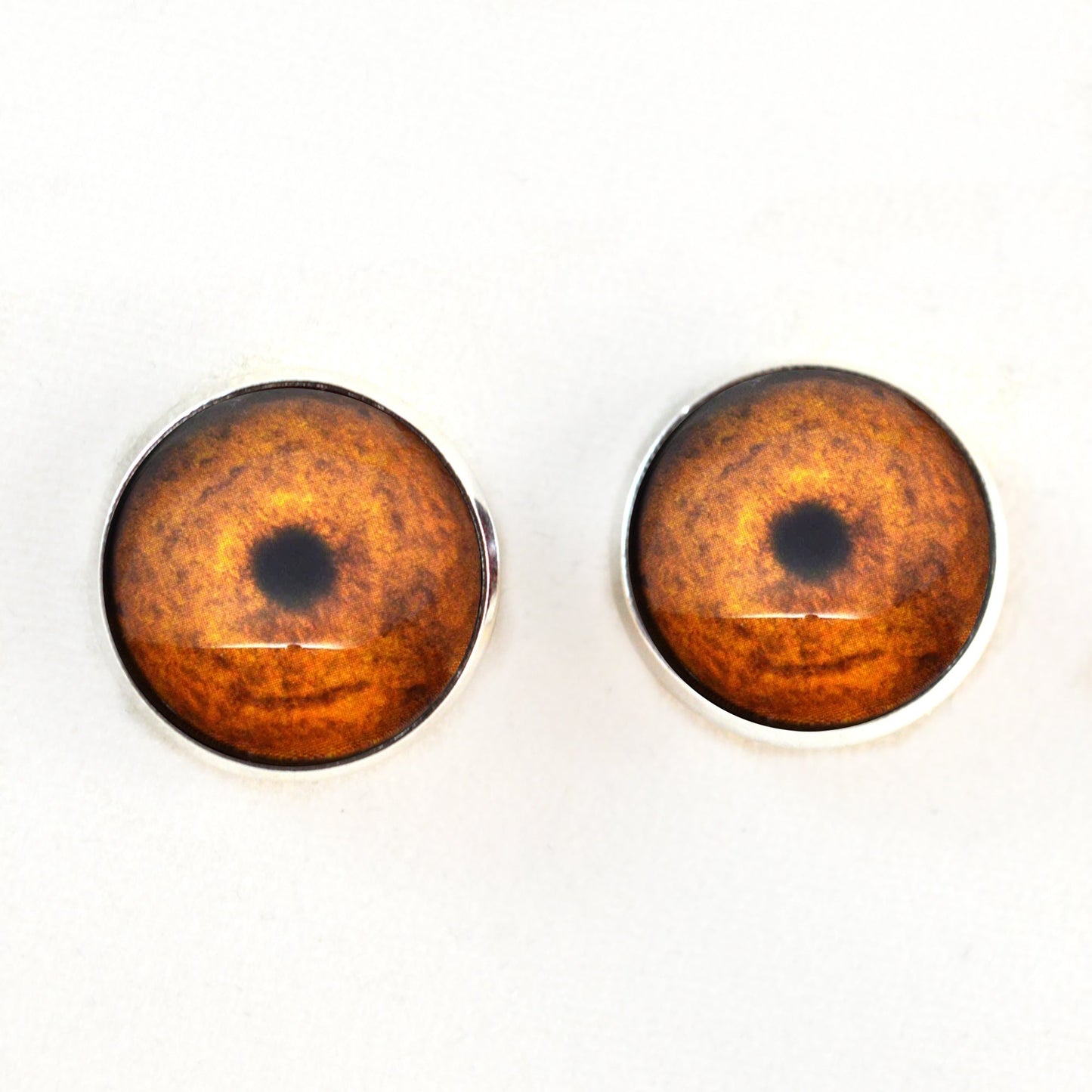 Cheetah Inspired Sew-On Button Glass Eyes