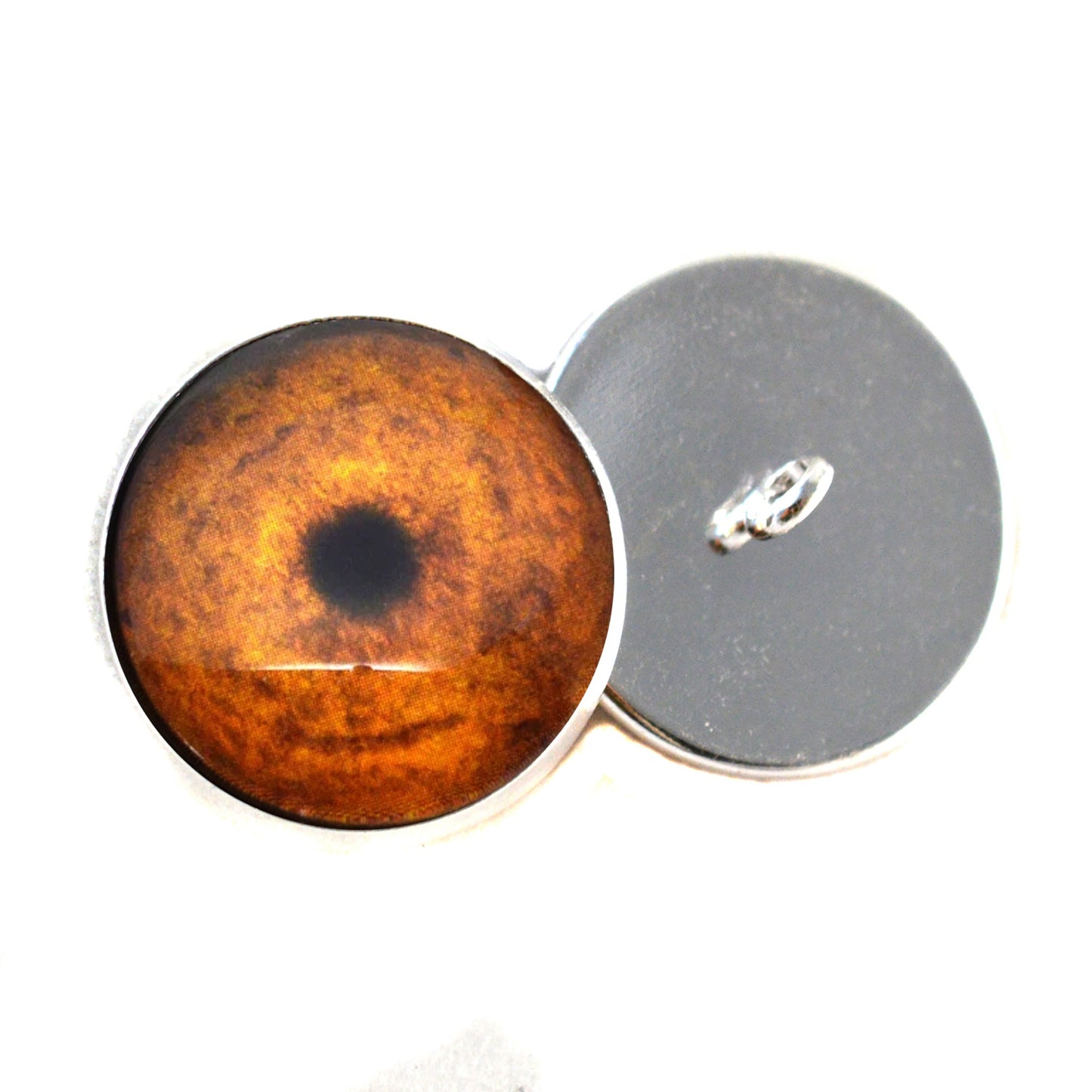 Cheetah Inspired Sew-On Button Glass Eyes