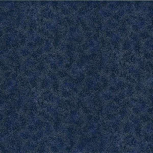 Classic Holiday Metallic Speckle Navy Blue 43"/44" Fabric Per Yard