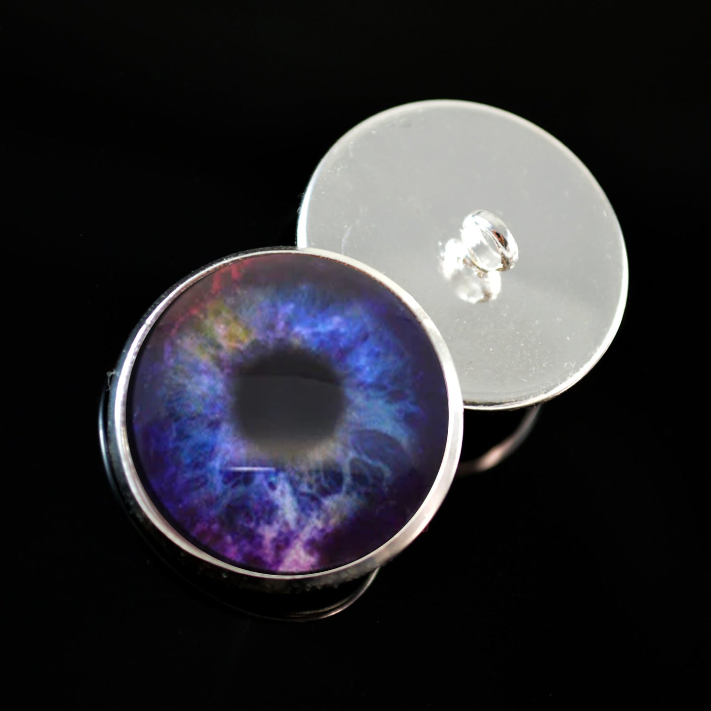 Colorful Galaxy Sew-On Button Glass Eyes