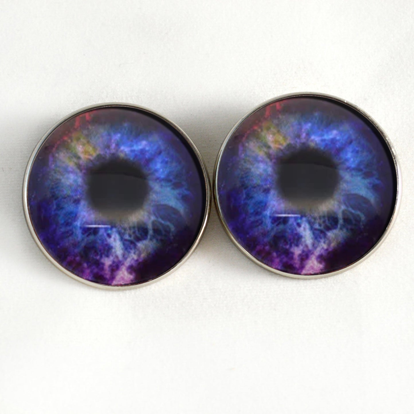 Colorful Galaxy Sew-On Button Glass Eyes