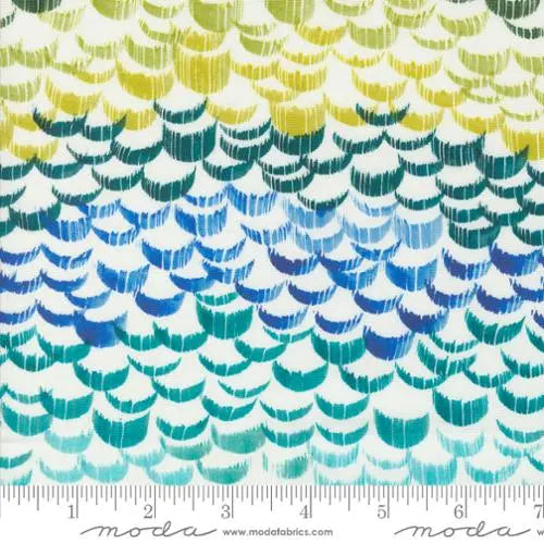 Coming Up Roses Turquoise Breeze Blenders Watercolor 44"/45" Fabric Per Yard