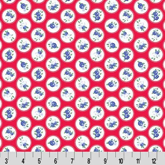 Cottage Rose Lane Windsor Quilting Cuddle Candy Apple Fabric per yard