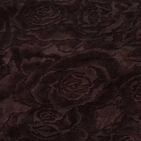 Cuddle 3 Extra Wide Rose Burnout Limited Edition Brown Fabric per yard
