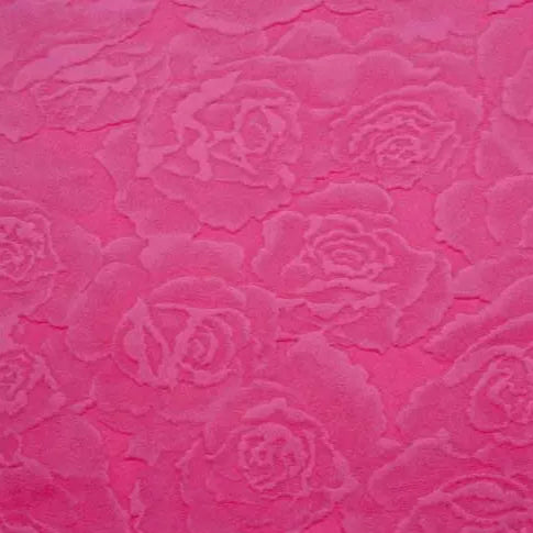 Cuddle 3 Extra Wide Rose Burnout Limited Edition Fuchsia Fabric per yard