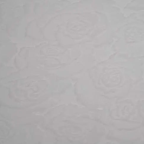 Cuddle 3 Extra Wide Rose Burnout Limited Edition White Fabric per yard