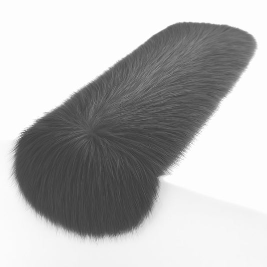 Faux Fur Table Runners – Elegant Decor for Every Occasion - Dark Gray