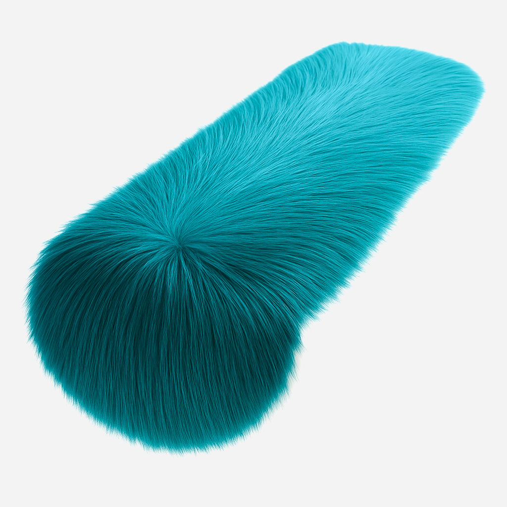 Faux Fur Table Runners – Elegant Decor for Every Occasion - Dark Turquoise