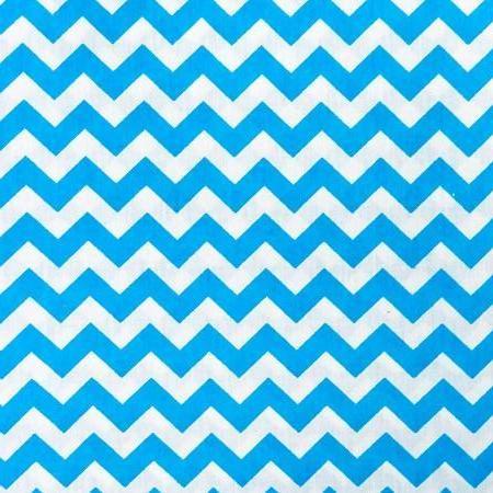 Half Inch Chevron Poly Cotton Fabric