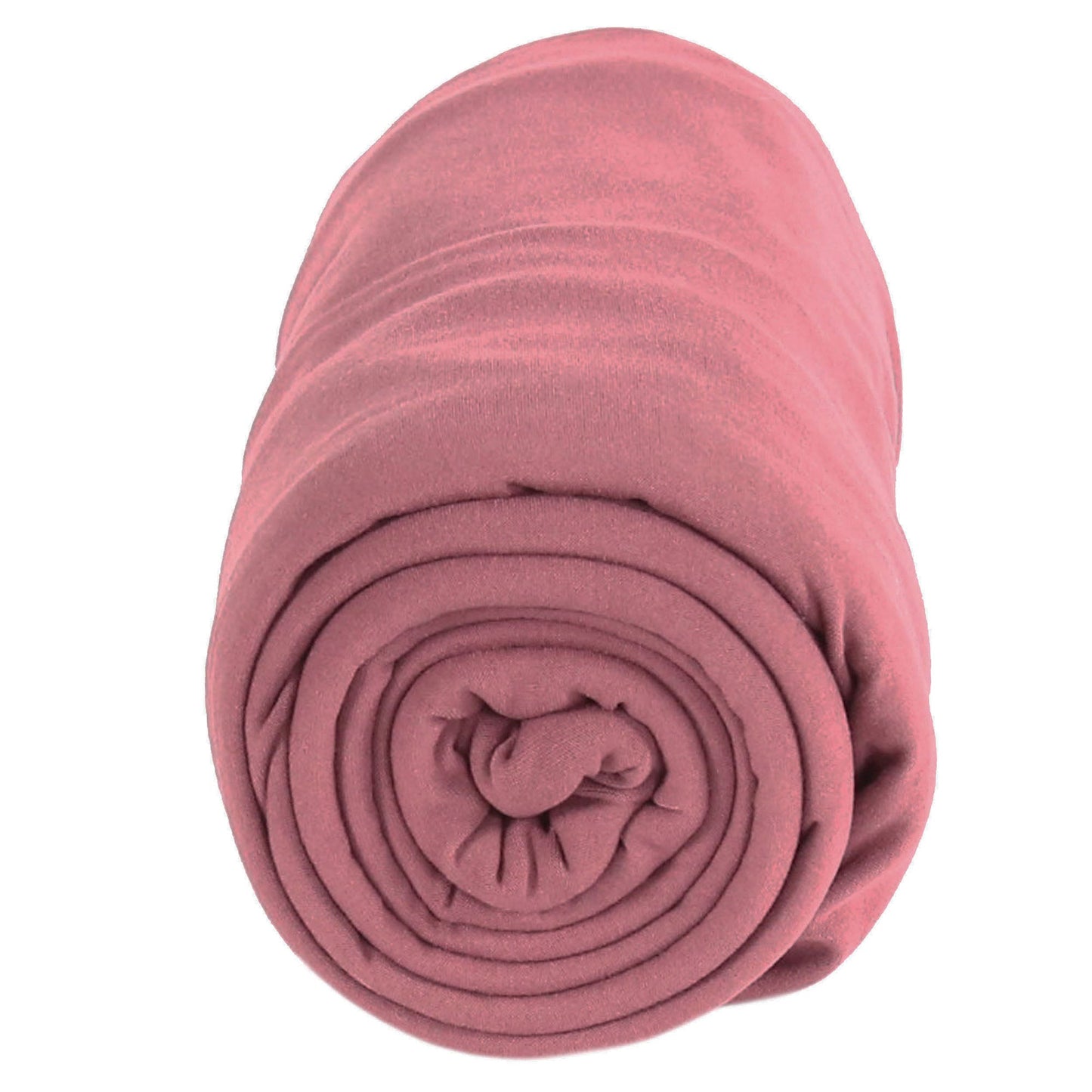 FabricLA DTY Double Brushed Polyester Spandex Knit Fabric | Mauve