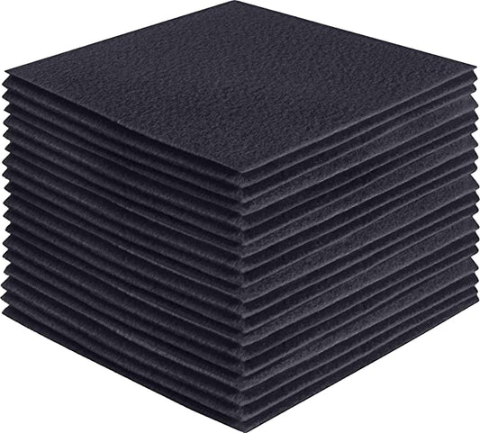 FabricLA Acrylic Felt Craft Sheet Packs – Dark Gray | Soft 100% Acrylic Felt Sheets for DIY & Crafts