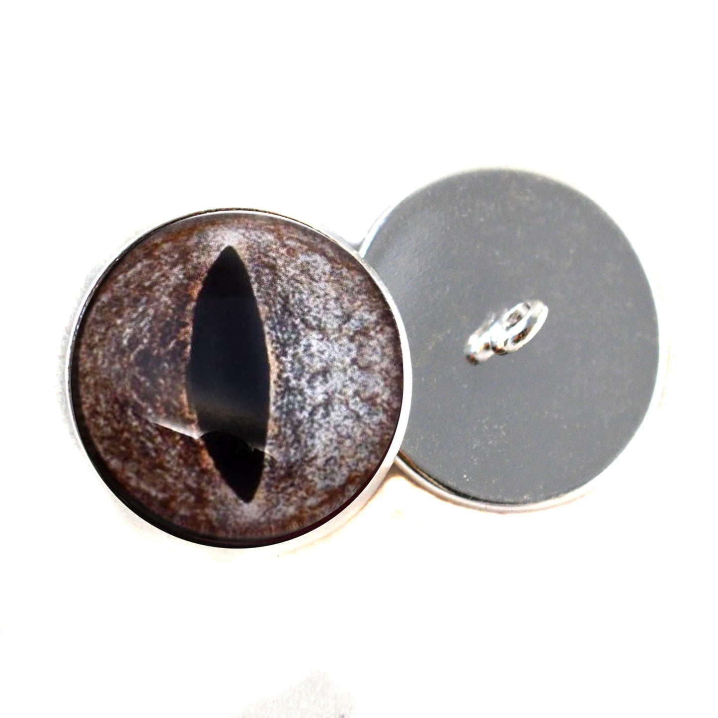 Diamondback Rattlesnake Sew-On Button Glass Eyes