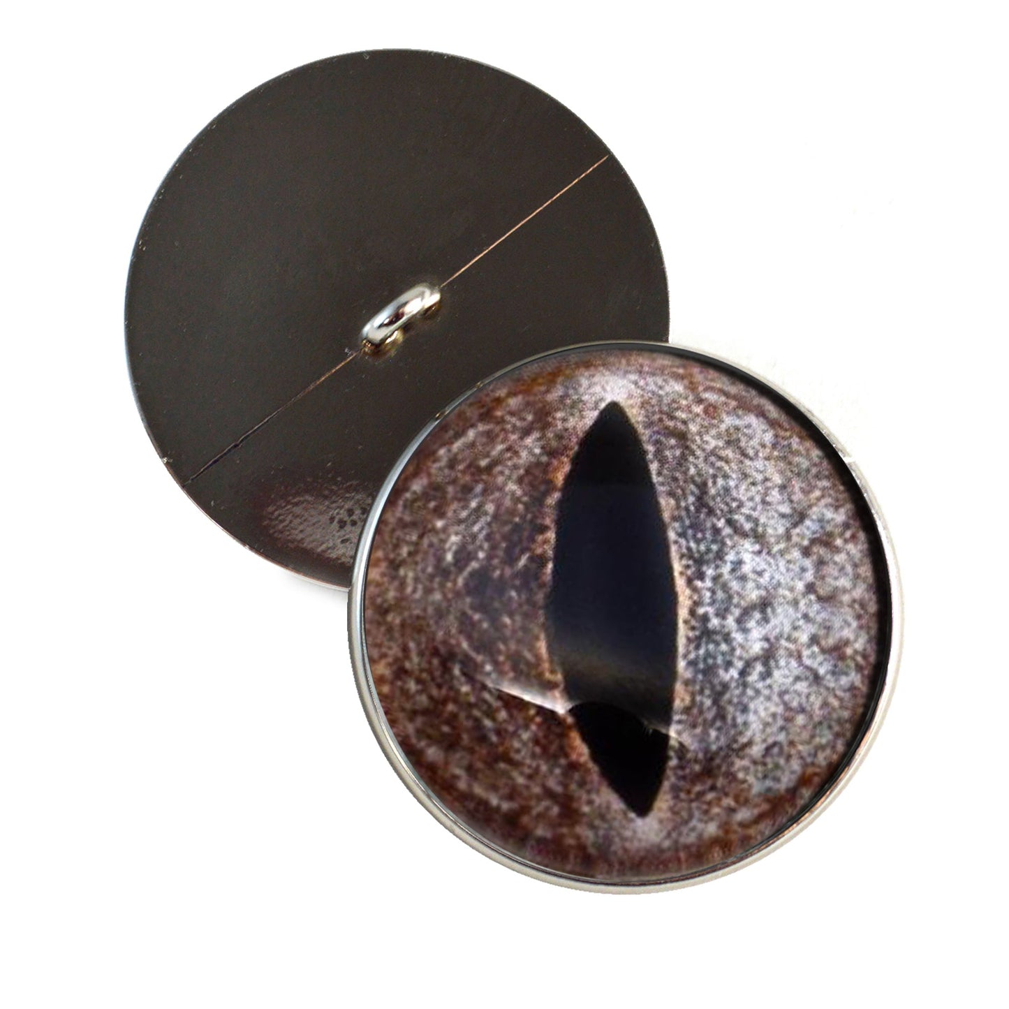 Diamondback Rattlesnake Sew-On Button Glass Eyes