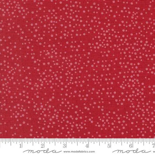 Dotty Thatched Scarlet 44"/45" Fabric Per Yard