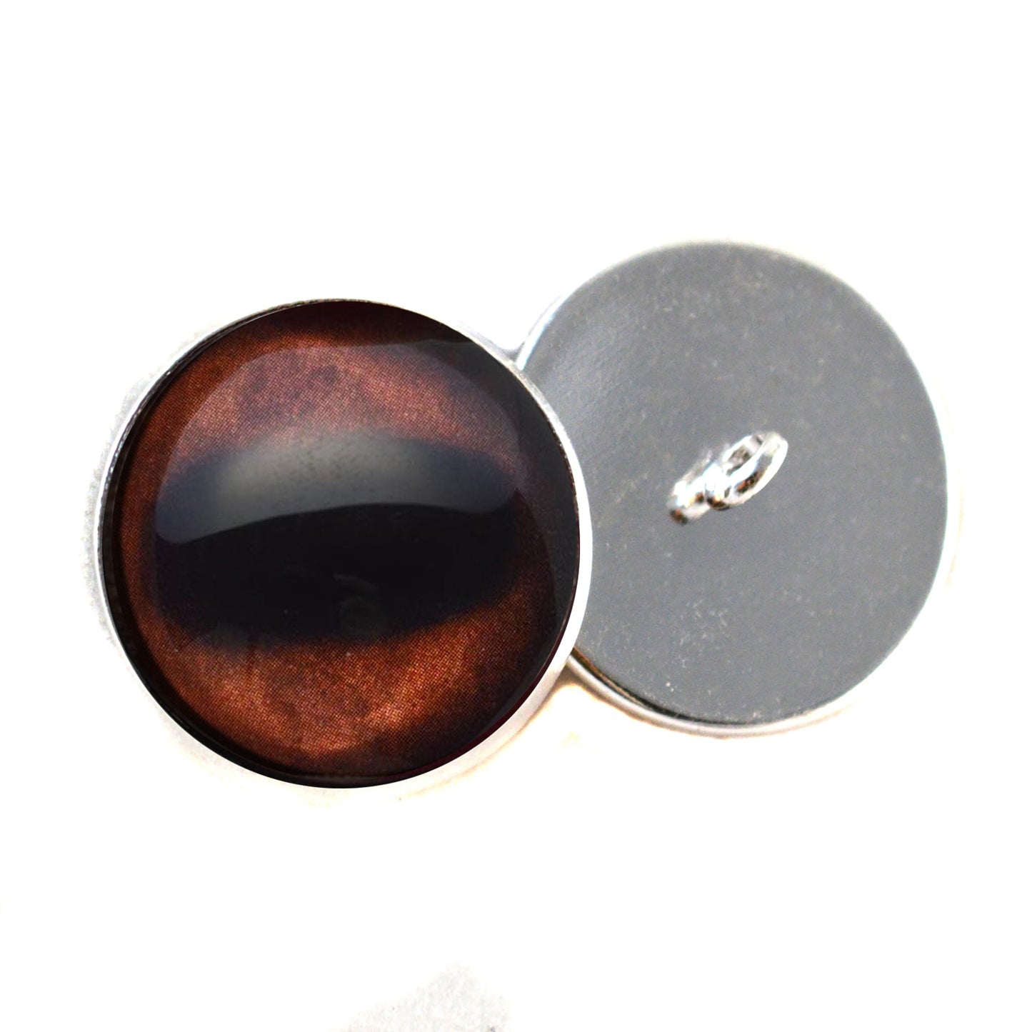 Realistic Elk Sew-On Button Glass Eyes