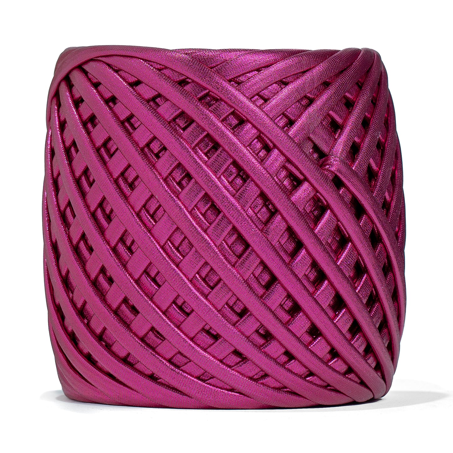 Fabric Yarn Metallic T-Shirt Yarn Raspberry Color