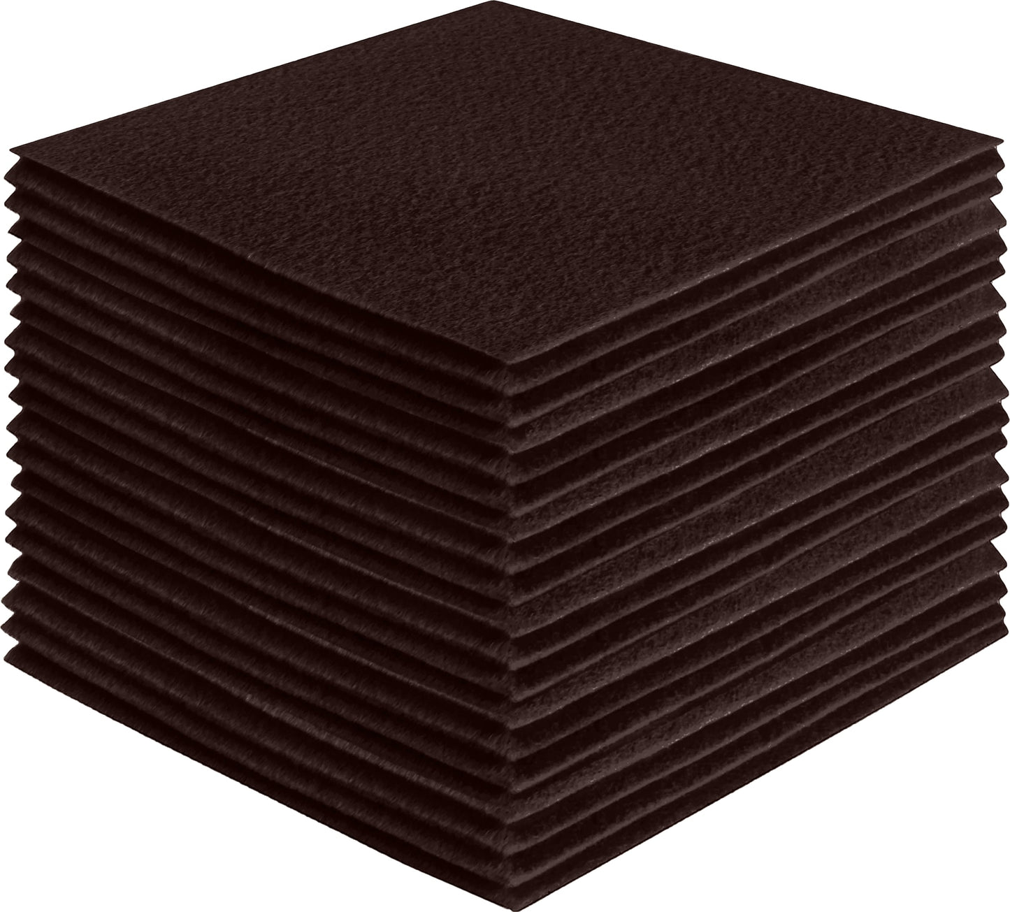 FabricLA Acrylic Felt Craft Sheet Packs – Brown | Soft 100% Acrylic Felt Sheets for DIY & Crafts