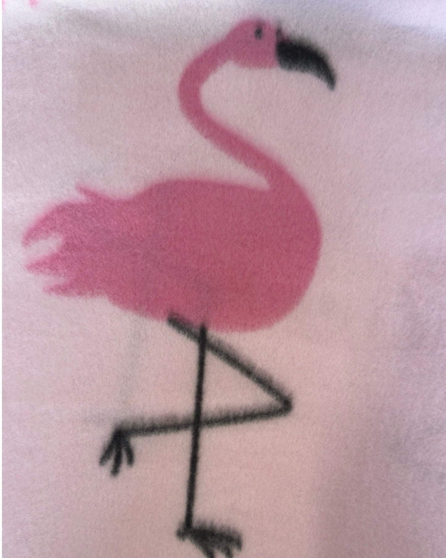 Pink Flamingo Print Anti-Pill Polar Fleece Fabric – 60 Inches Wide | Cozy & Fun | FabricLA