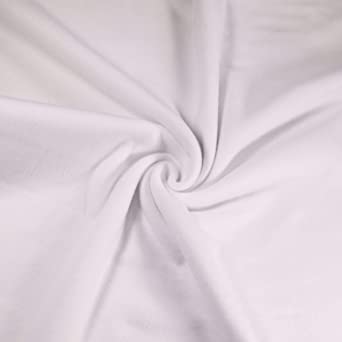 Premium White Sweatshirt Fleece Fabric 60" Wide - Polyester Cotton Blend | FabricLA