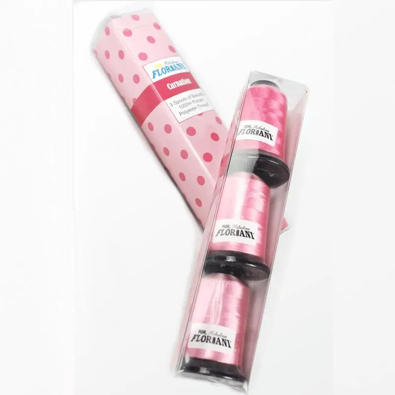 Floriani Thread  3 SPOOL SET - CARNATION PINK