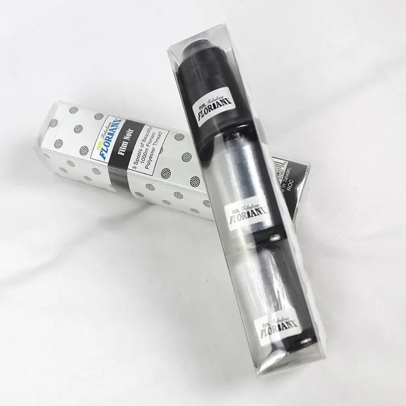 Floriani Thread  3 SPOOL SET - FILM NOIR GRAY
